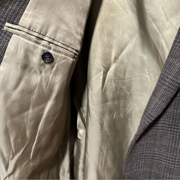 Lauren Ralph Lauren Brown Plaid Wool Blazer Sports Coat - Picture 8 of 9